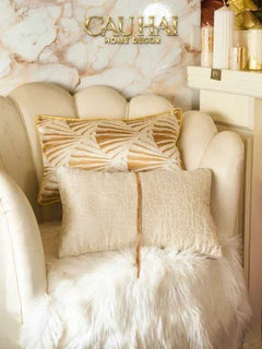 Gối Lụa Satin Glace Cracked Pearl 30X50-VỎ GỐI-CẬU HAI HOME DECOR