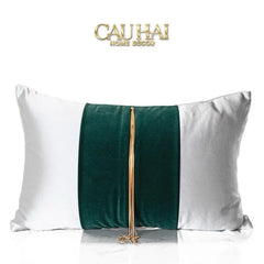 Gối Lụa Satin Vert Grace Jewel 30X50-VỎ GỐI-CẬU HAI HOME DECOR