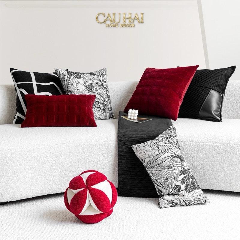 Gối Nhung Lux Velvet Crimson Peak 30X50-VỎ GỐI-CẬU HAI HOME DECOR