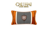 Gối Nhung Terra Heritage H Crest 30X50-VỎ GỐI-CẬU HAI HOME DECOR