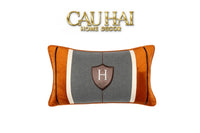 Gối Nhung Terra Heritage H Crest 30X50-VỎ GỐI-CẬU HAI HOME DECOR