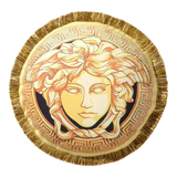 Maison Couture -  Gối Tròn Nhung Chenille V Class Grande Medusa Medallion Centerpiece Amplified 45.