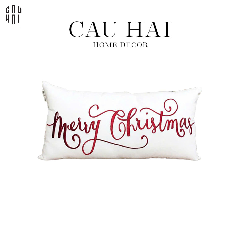 GỐI RECTANGLE CHRISTMAS 28X55 CM-CẬU HAI HOME DECOR