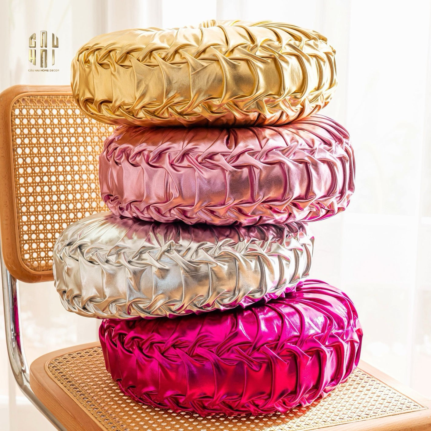 GỐI STUNNING KELLY - SILVER-CẬU HAI HOME DECOR