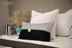 Gối Velvet Tweed Camélia Mystique 30X50-VỎ GỐI-CẬU HAI HOME DECOR