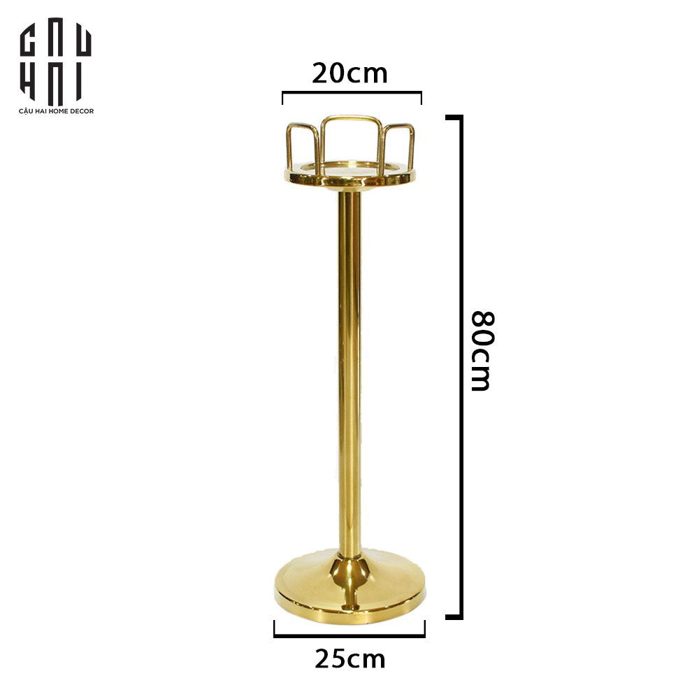 GOLDEN ICE BUCKET HOLDER - GIÁ ĐỰNG XÔ ĐÁ - CẬU HAI HOME DECOR