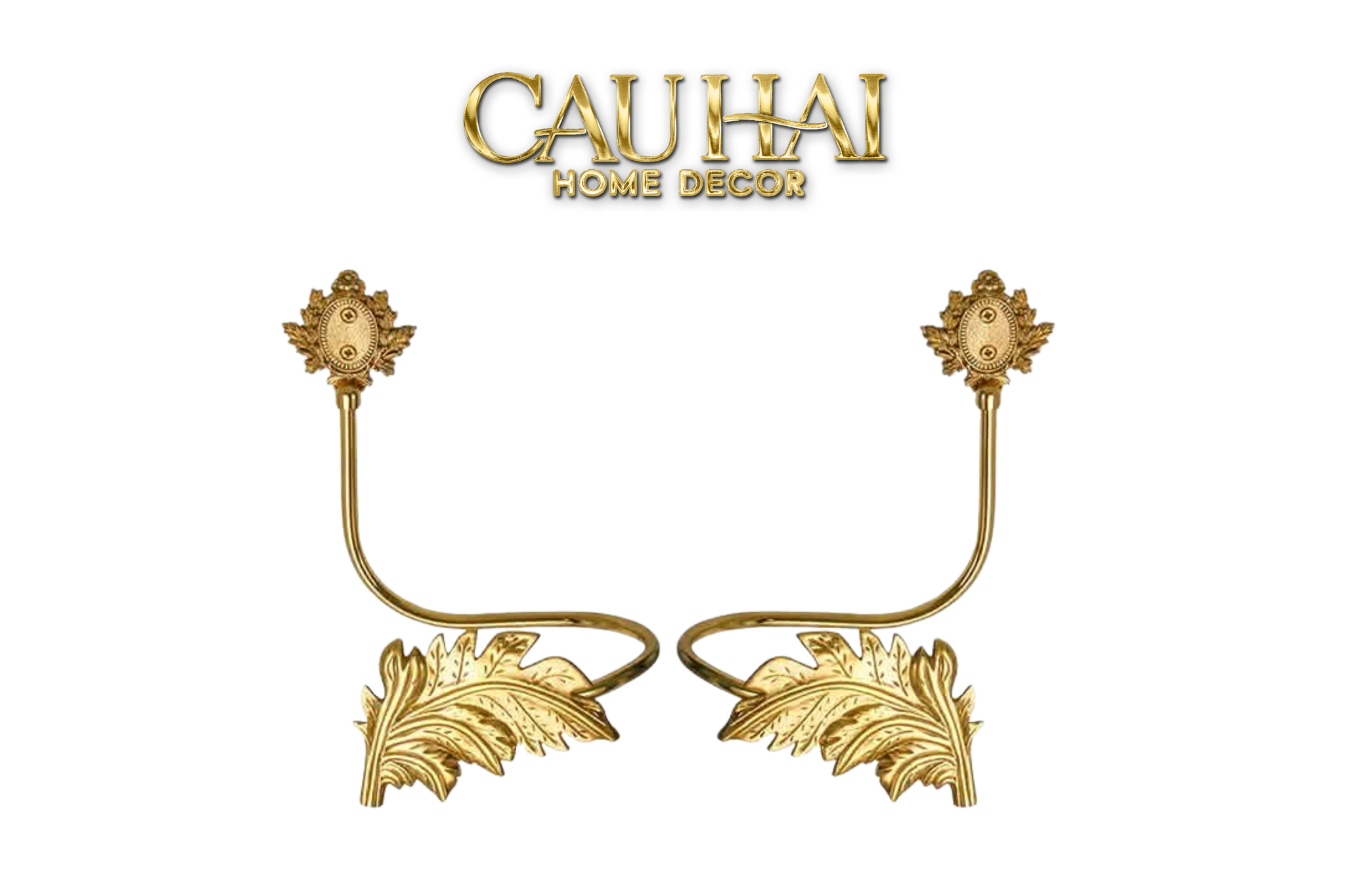 Golden Leaf Curtain Tie-Back - CẬU HAI HOME DECOR