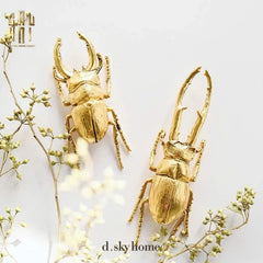 Golden Rhinoceros Beetle-CẬU HAI HOME DECOR