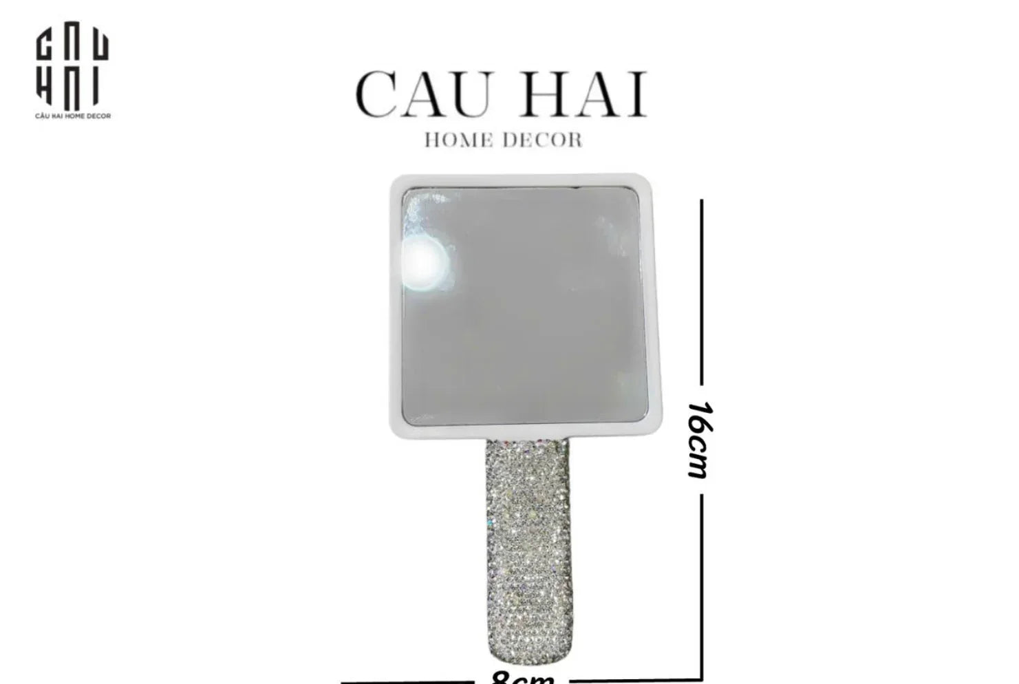 GƯƠNG CẦM TAY DIAMOND BLING BLING