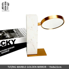 Gương Trang Điểm Để Bàn Marble Golden Mirror Ss22-GƯƠNG TRANG ĐIỂM-CẬU HAI HOME DECOR