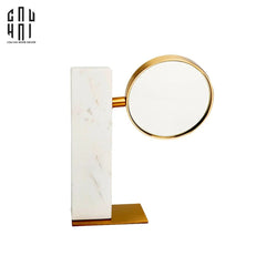 Gương Trang Điểm Để Bàn Marble Golden Mirror Ss22-GƯƠNG TRANG ĐIỂM-CẬU HAI HOME DECOR