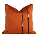 Vỏ Gối Équestre Harnais - Burnt Sienna 45