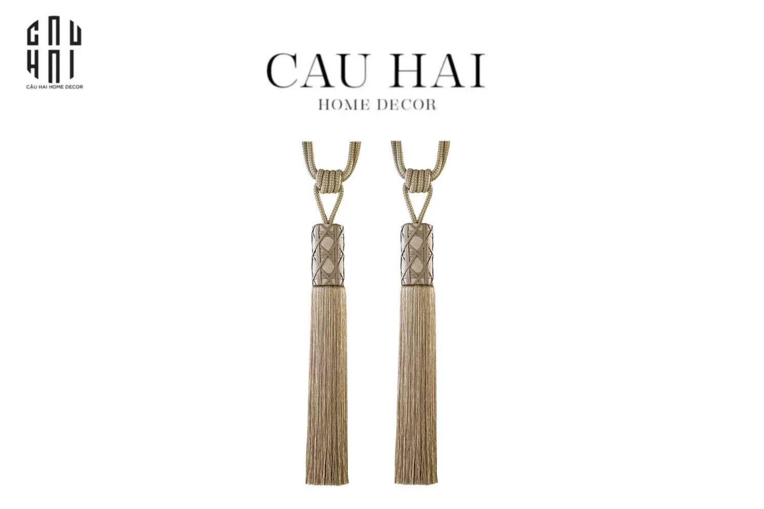HAUTE FOLIE - CỘT MÀN ĐÔI CANNAGE VENETA - BEIGE 90CM