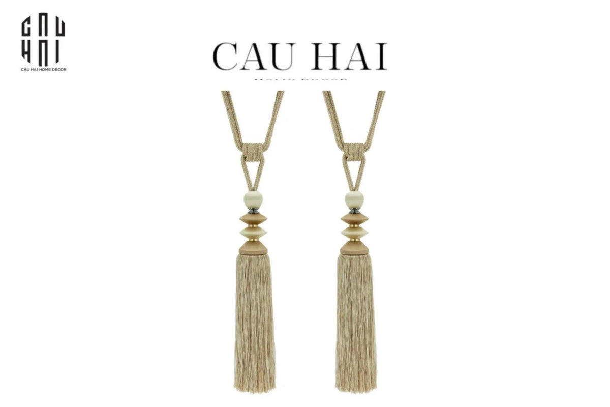 Haute Folie - Cột Màn Đôi Lantern D'Or Tassel Curtain Tieback - 91Cm-RÈM & MÀN CHE-CẬU HAI HOME DECOR