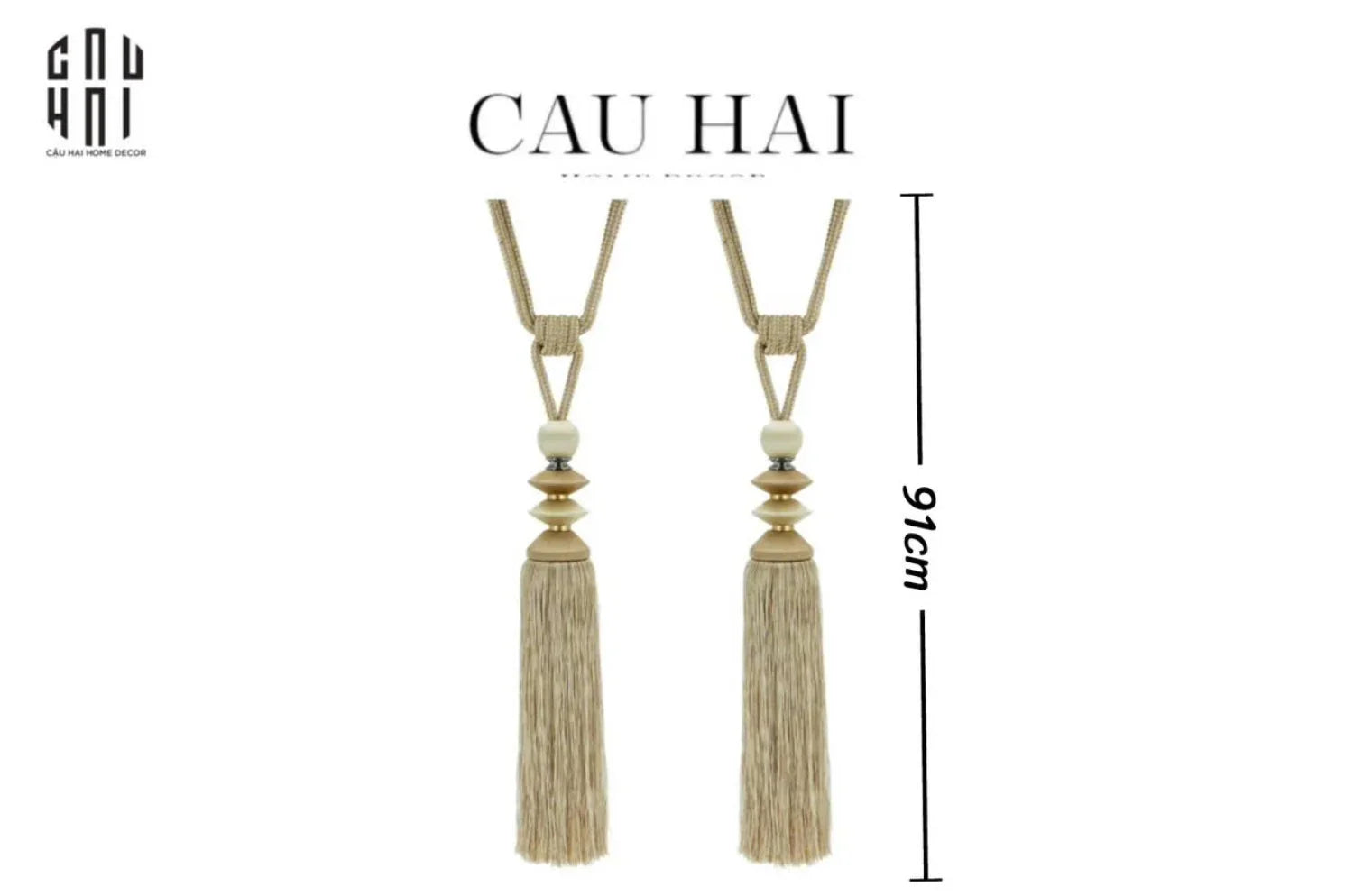 HAUTE FOLIE - CỘT MÀN ĐÔI LANTERN DORÉE HK EDITION - 91CM