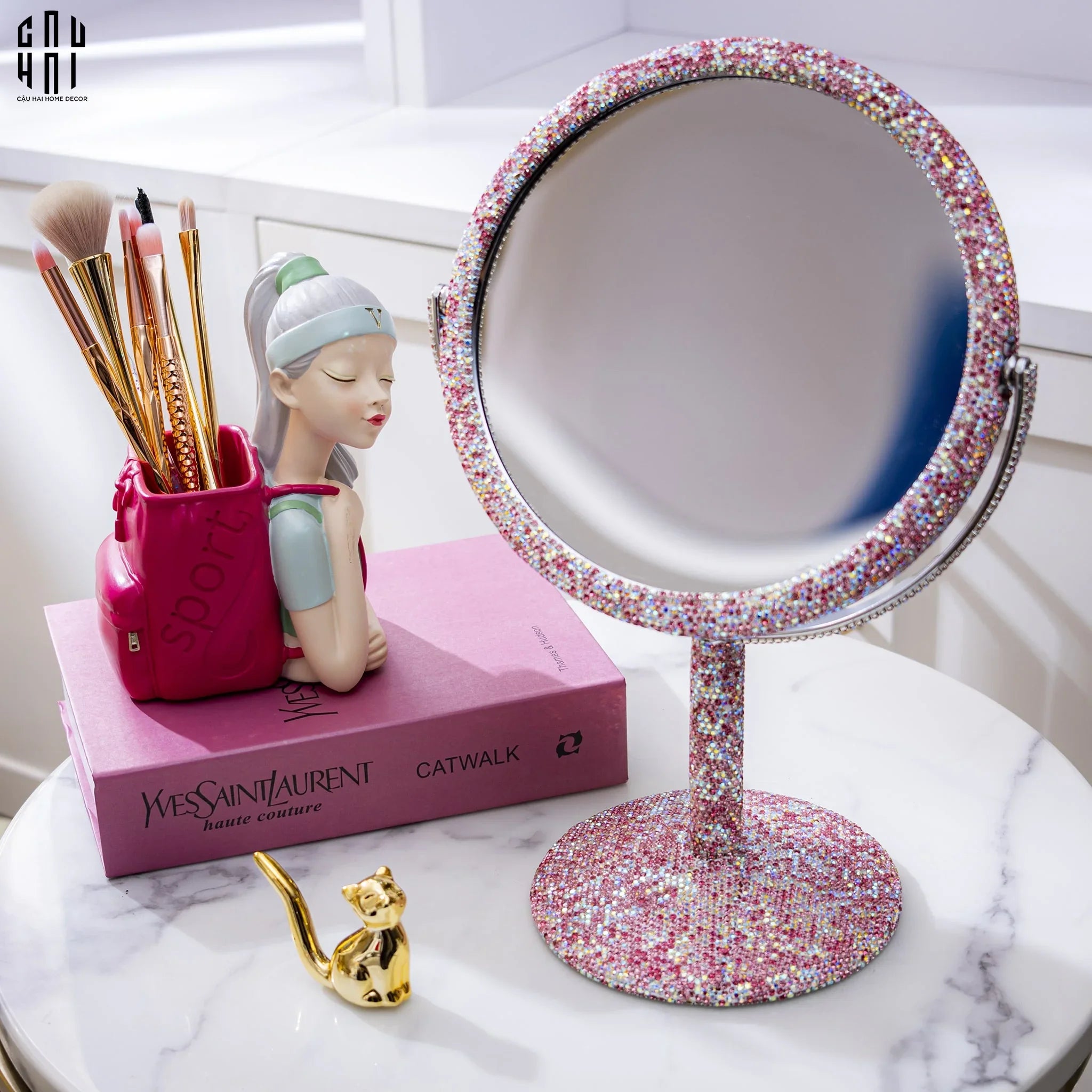 Haute Folie - Gương Trang Điểm Bling Bling - Ruby-GƯƠNG TRANG ĐIỂM-CẬU HAI HOME DECOR