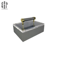 Haute Folie - Hộp Da Đa Năng Đựng Phụ Kiện - Gray Glamour 12x18-HỘP TRANG SỨC-CẬU HAI HOME DECOR