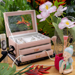 Haute Folie - Hộp Đựng Trang Sức Amber - Amber Leather Jewelry Box Ss25-HỘP TRANG SỨC-CẬU HAI HOME DECOR
