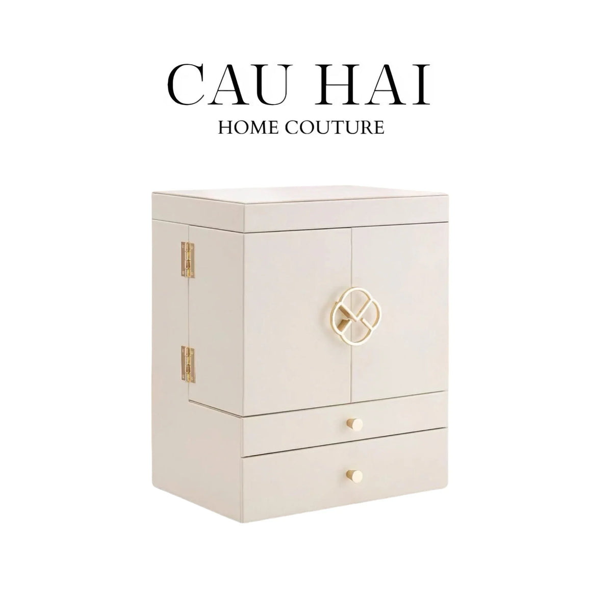 Haute Folie - Hộp Mỹ Phẩm Da Grace Mansion Closet 29x36-HỘP TRANG SỨC-Đối tác tại Trung Quốc theo từng đơn đặt hàng-CẬU HAI HOME DECOR