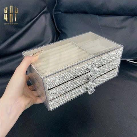 Haute Folie - Hộp Trang Sức 3-In-1 Diamond Bling Bling - CẬU HAI HOME DECOR