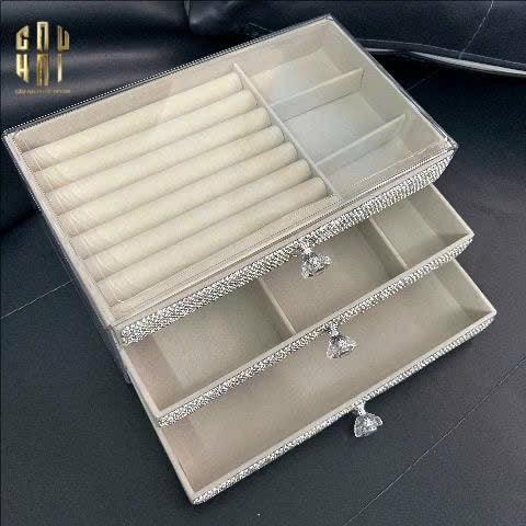Haute Folie - Hộp Trang Sức 3-In-1 Diamond Bling Bling-HỘP TRANG SỨC-CẬU HAI HOME DECOR