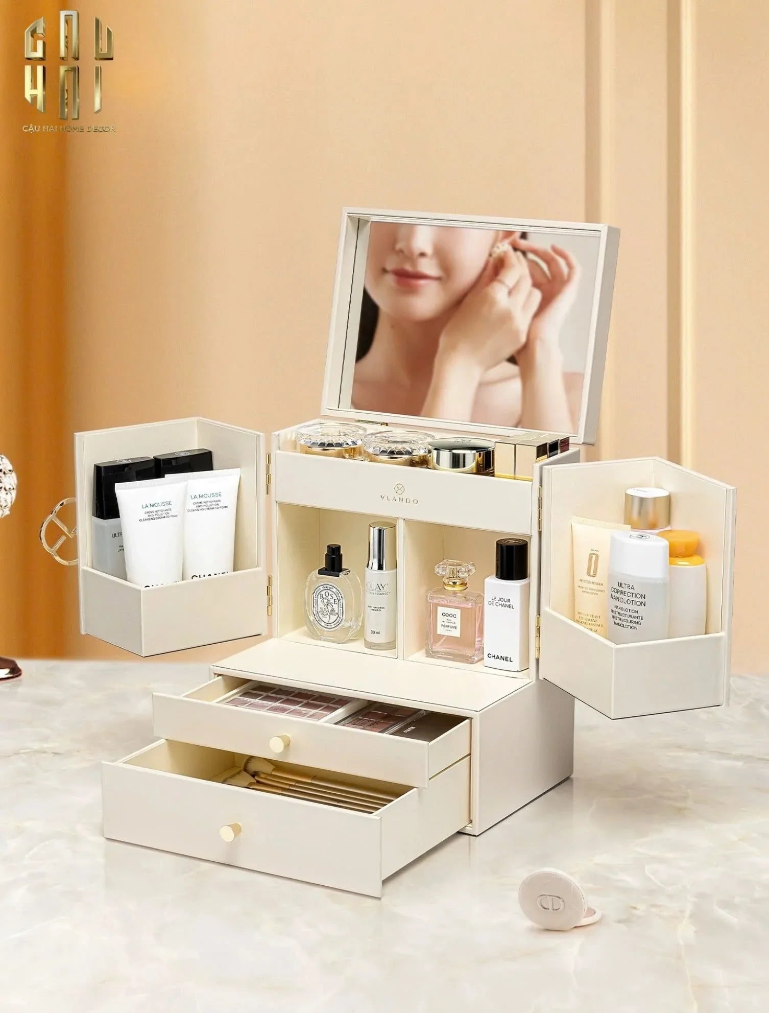 HAUTE FOLIE - HỘP TRANG SỨC DA - PREMIUM JEWELRY MANSION