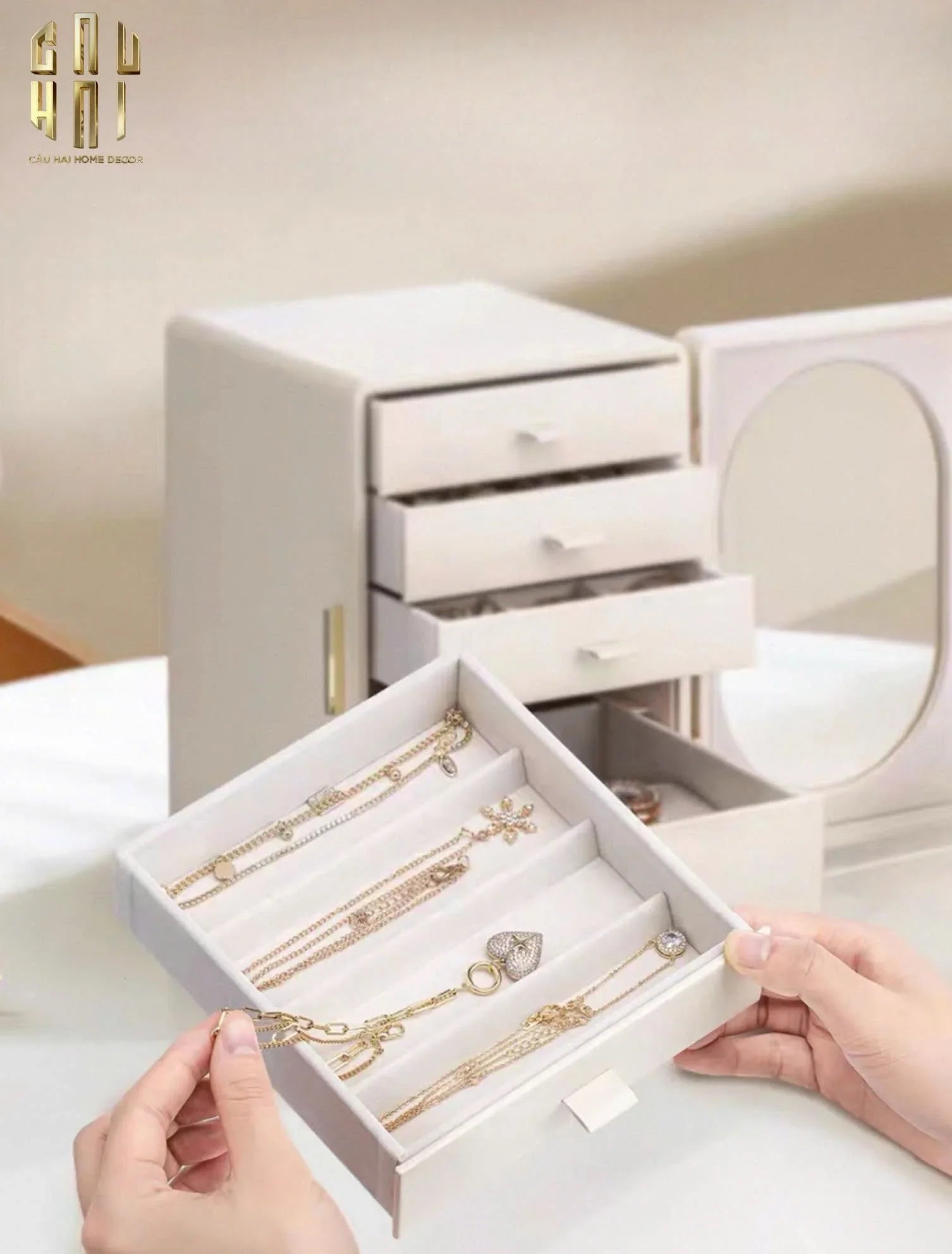 HAUTE FOLIE - HỘP TRANG SỨC JEWELRY PENTA - CLOSET