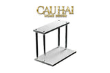 Haute Folie - Kệ Phòng Tắm 2 Tầng Đá Marble Acrylic Column Gabriel Tiered Organizers 20x26.5-KỆ TRANG TRÍ-CẬU HAI HOME DECOR