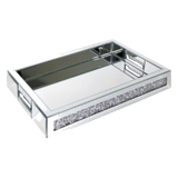 Haute Folie - Khay Gương Chữ Nhật Starlight Mirrored Tray 38x28x5 - Cậu Hai Home Decor