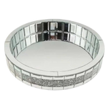 Haute Folie - Khay Gương Tròn Đế Xoay Starlight Mirrored Argenté D30 - Cậu Hai Home Decor