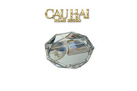Haute Folie - Khay Gương Tròn Diamond Facetté Platinum Éclat Decoratives Trays D34-CẬU HAI HOME DECOR