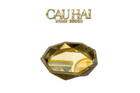 Haute Folie - Khay Gương Tròn Diamond Facetté Soleil Éclat Decoratives Trays D34-CẬU HAI HOME DECOR