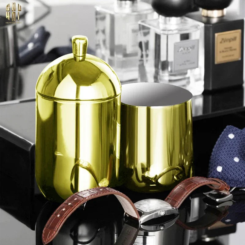 HAUTE FOLIE - LỌ BÔNG TẨY TRANG FLAWLESS GOLD-CẬU HAI HOME DECOR