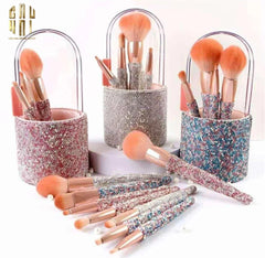 Haute Folie - Set 8 Cọ Makeup & Beauty Box Diamond Bling Bling 8x20-HỘP TRANG SỨC-CẬU HAI HOME DECOR