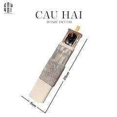 Haute Folie - Set Đũa Muỗng Cá Nhân - Diamond Bling Bling On The Go Cutlery Set 3pcs 5x20-CẬU HAI HOME DECOR