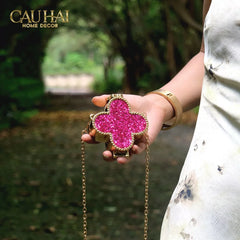 Haute Folie - Túi Pouch Mini Clover Diamond Bling Bling-TÚI XÁCH & VÍ TRANG TRÍ-CẬU HAI HOME DECOR