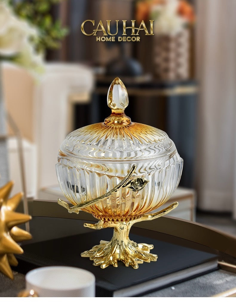 Home Couture - Amber Branch Bonbonnière Impériale - CẬU HAI HOME DECOR