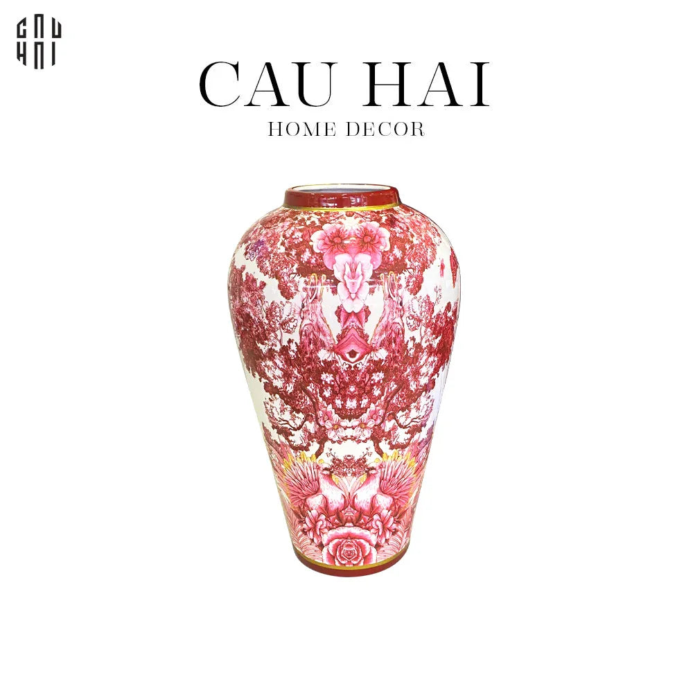 Home Couture - Bình Hoa Ceramic Jungle Pinky By D.O Ss25 - CẬU HAI HOME DECOR