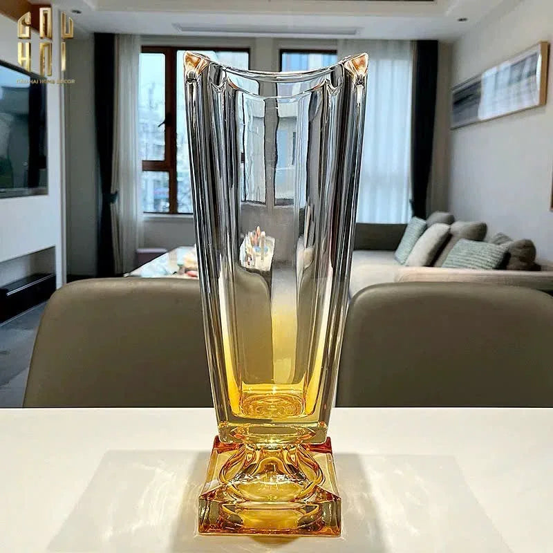HOME COUTURE - BÌNH HOA CRYSTAL CHAMPAGE MEDUSA H36