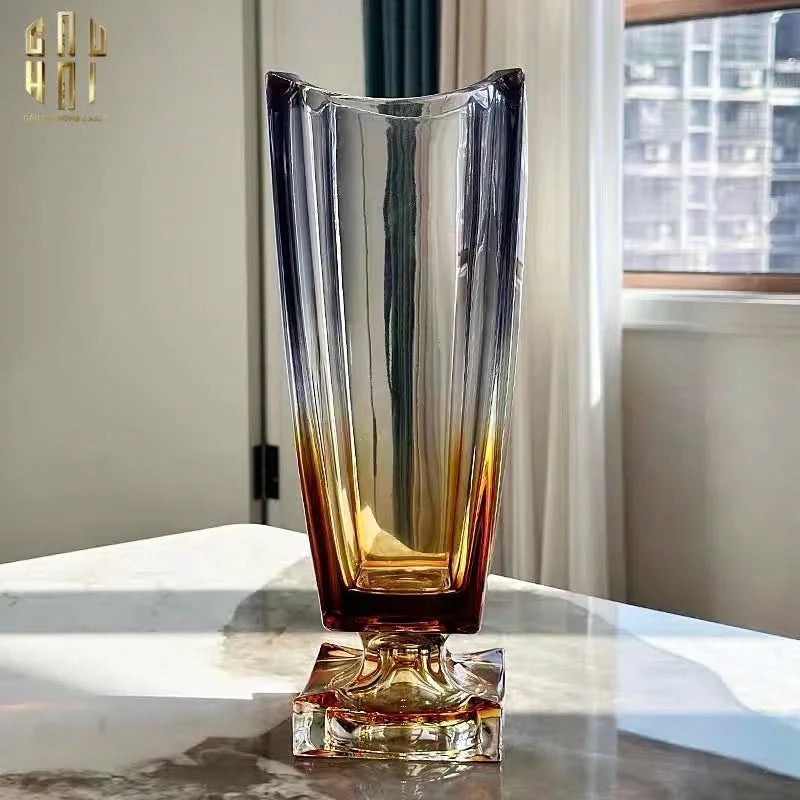 HOME COUTURE - BÌNH HOA CRYSTAL CHAMPAGE MEDUSA H36