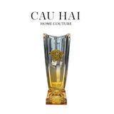 HOME COUTURE - BÌNH HOA CRYSTAL CHAMPAGE MEDUSA H36