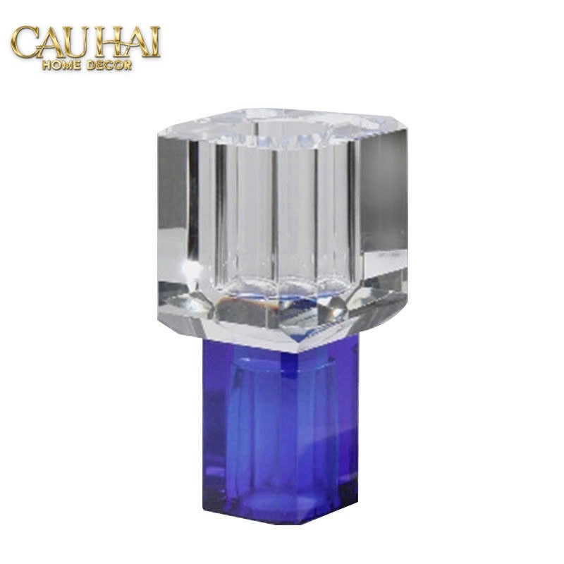 Home Couture - Bình Hoa Pha Lê Atelier Émeraude Crystal Geometric Vessel - CẬU HAI HOME DECOR