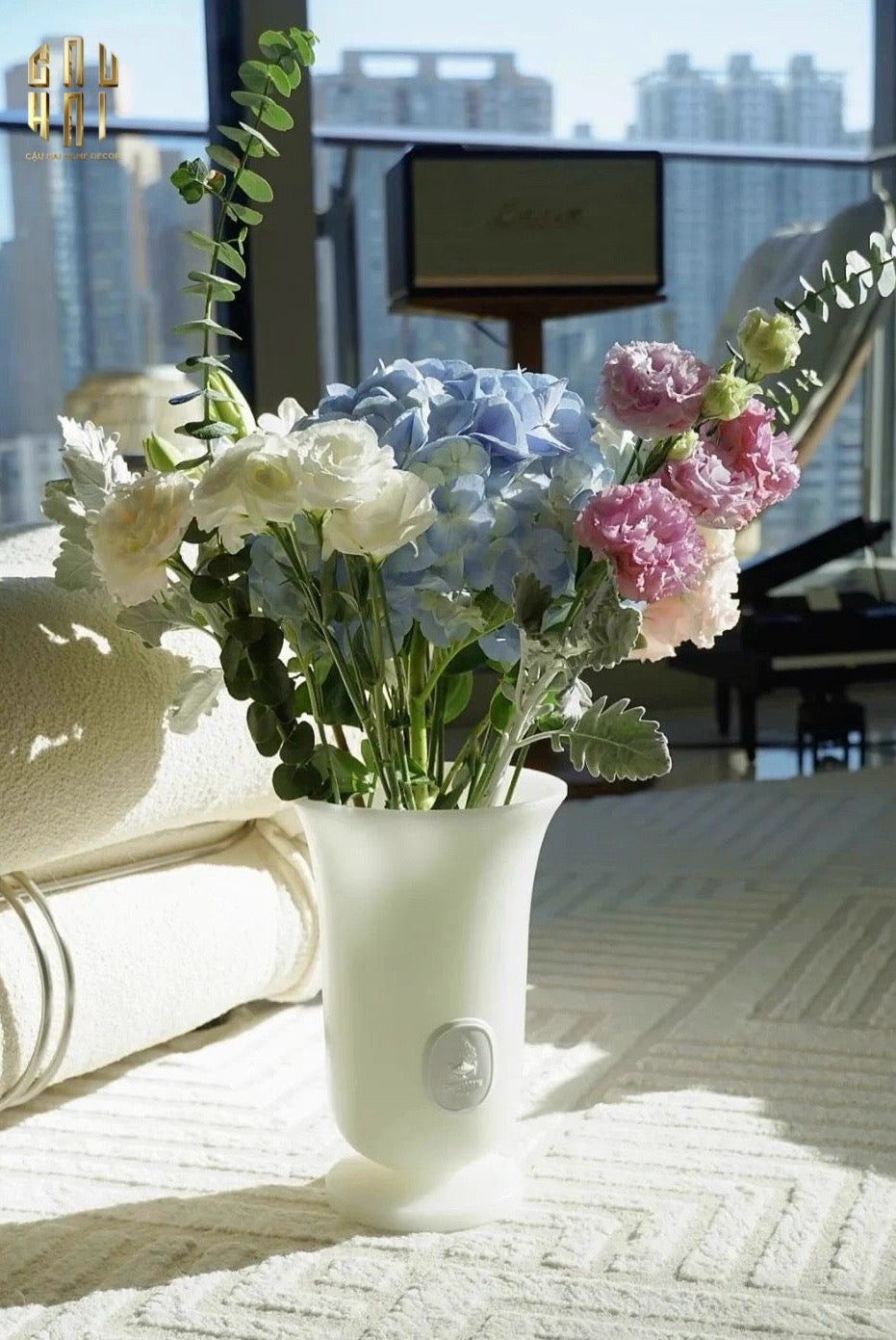 Home Couture - Bình Hoa Sáp Clinique - Full Box - CẬU HAI HOME DECOR