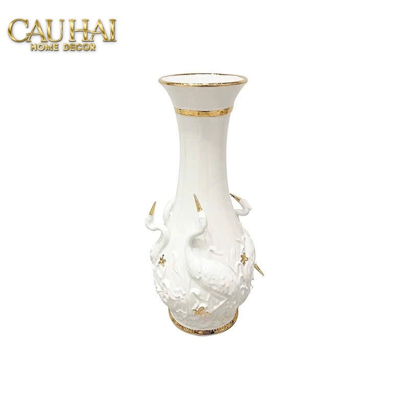 Home Couture - Bình Hoa Thiên Nga - Odette Impériale Swan Princess Vase H31 - CẬU HAI HOME DECOR