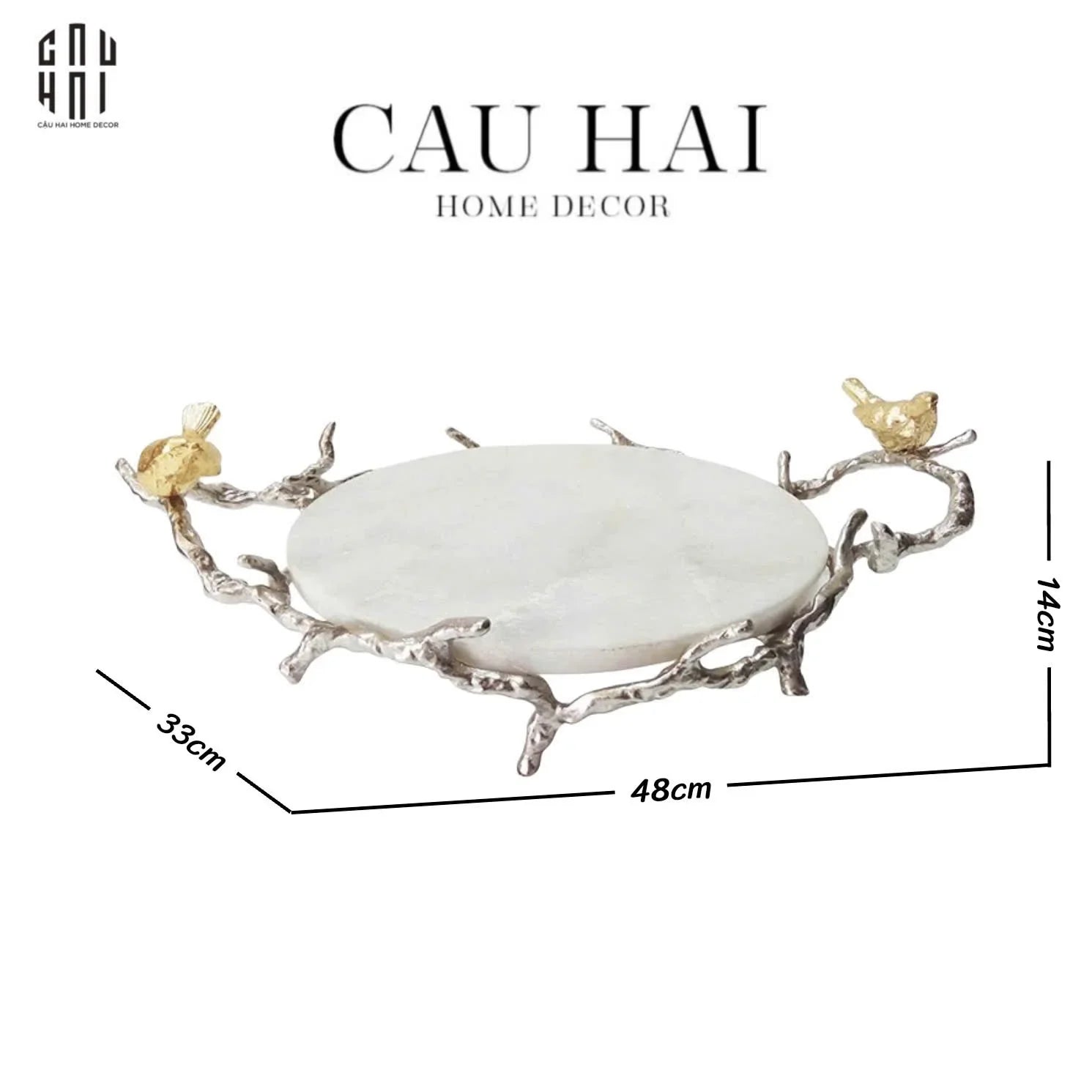 HOME COUTURE - BRASSON ERA - IMPERIAL MARBLE ROMAN TRAY SS25