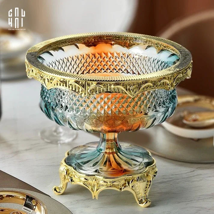 HOME COUTURE - BRASSON RAINBOW CRYSTAL BOWL "AURORA DE LUNAR" - SS25