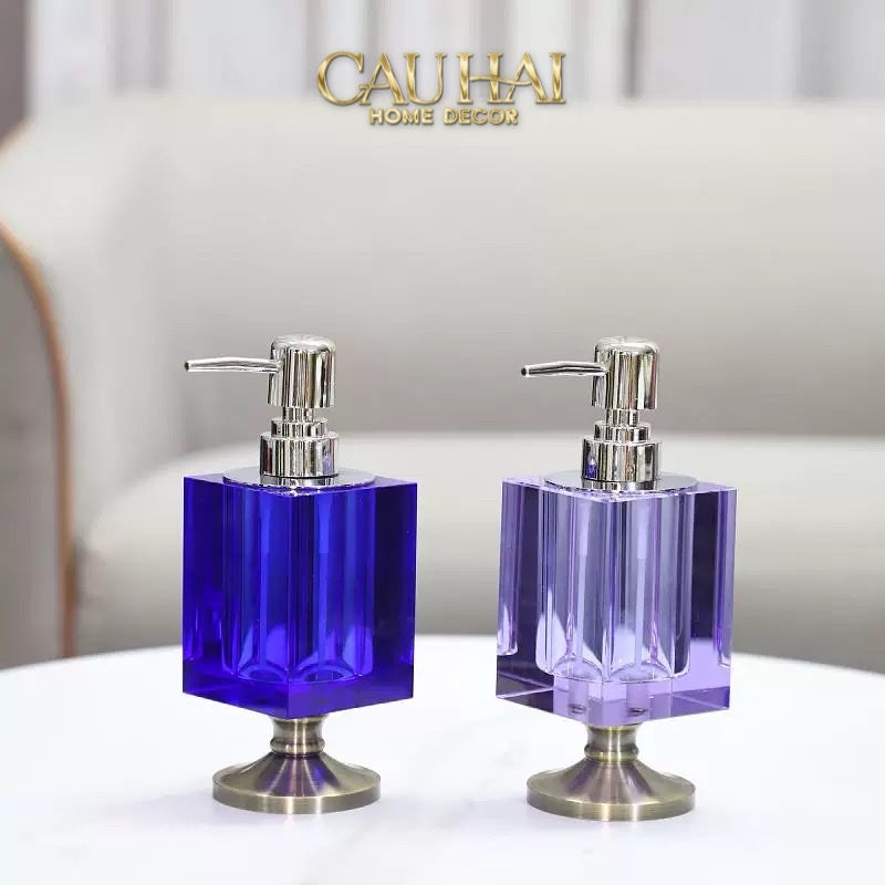 Home Couture – Chai Kit Lotion Deepsea Blue Crystal Cube Impérial - CẬU HAI HOME DECOR