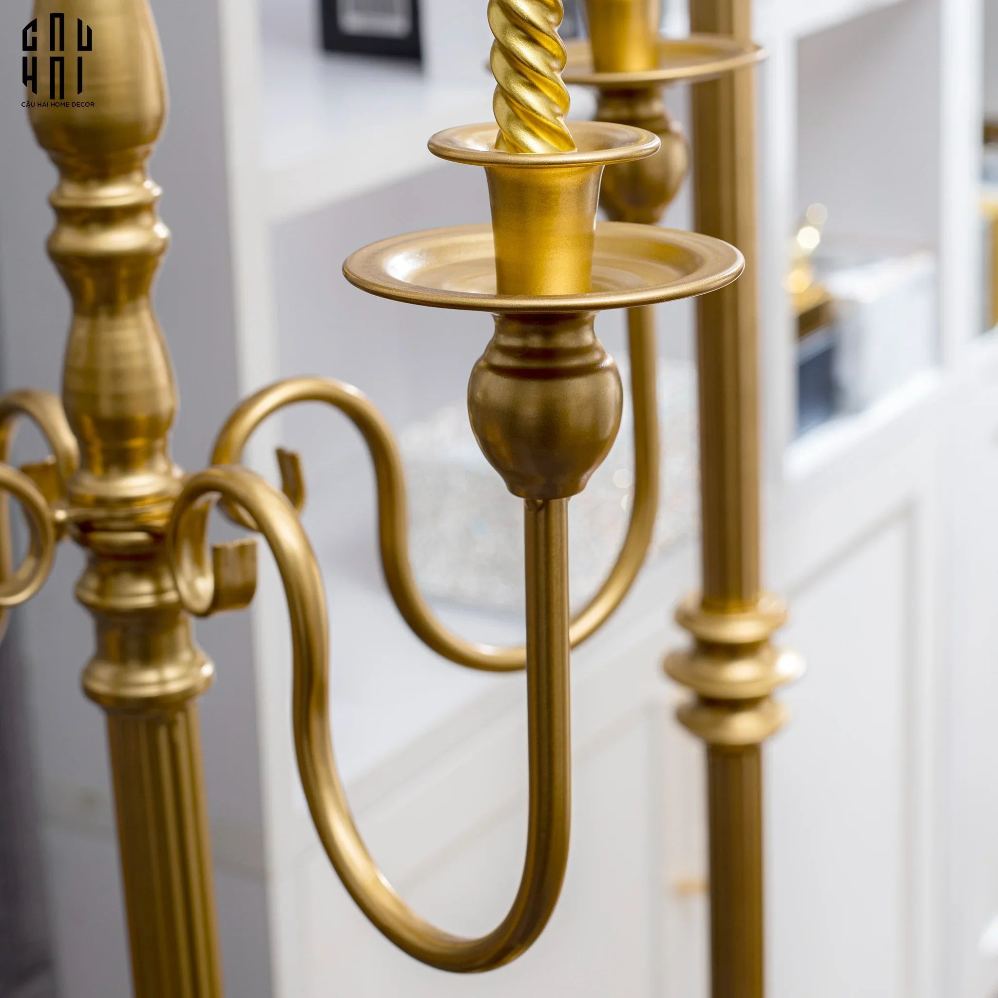 Home Couture – Đế Nến Sàn Impérial Candelabre Baroque Éclat H122 - CẬU HAI HOME DECOR