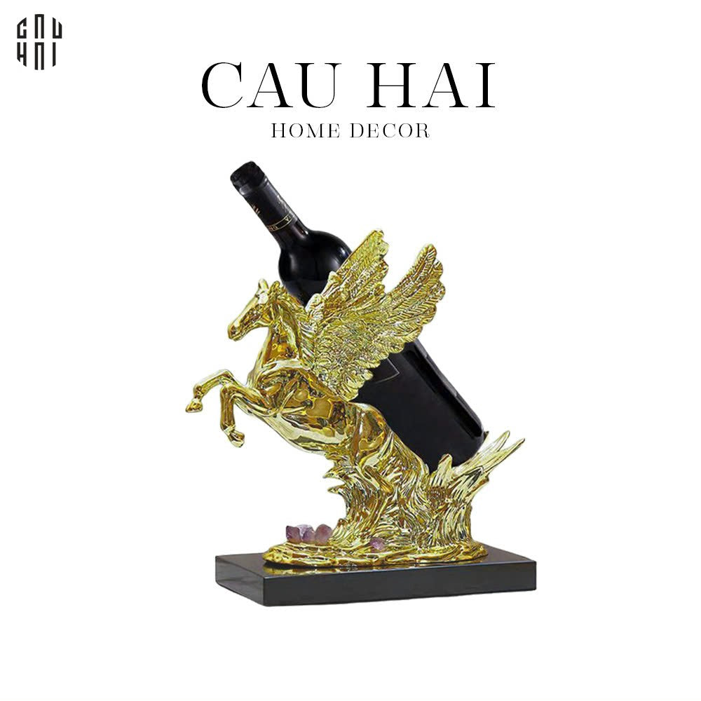 HOME COUTURE - ĐẾ RƯỢU TRANG TRÍ GOLDEN ELITE PEGASUS SS25 - CẬU HAI HOME DECOR