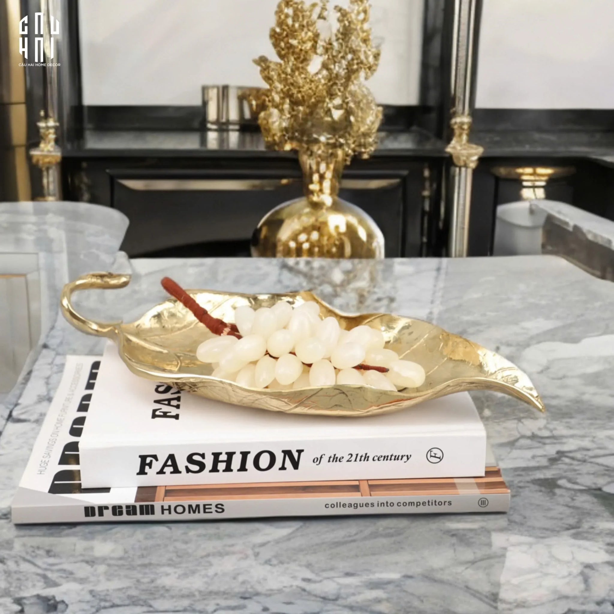 HOME COUTURE- ĐĨA LÁ ĐỒNG TIMELESS LEAF